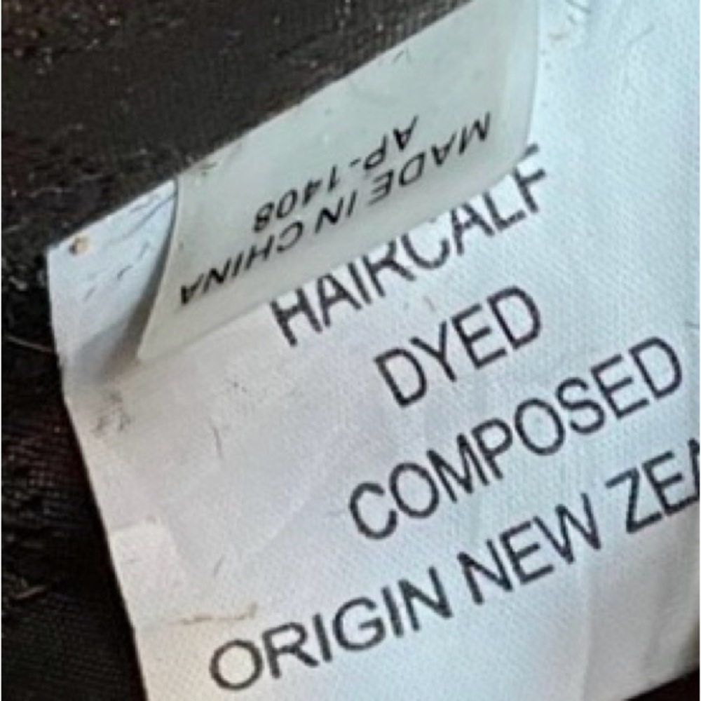 ❣️$398 ❣️ Michael Kors Black Calf Hair Croc Leather Shoulder Bag Purse - Picture 15 of 15